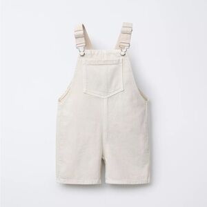 ZARA canvas twill overall shorts